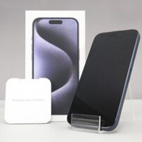 [新品同様｜動作保証] Apple iPhone 15 Pro ブルーチタニウム 256GB MTUG3J/A [SIMフリー｜バッテリー最大容量 80%]