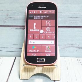 docomo F-03K ピンク らくらくスマートフォン me 本体 白ロム SIMロック解除済み SIMフリー B838529