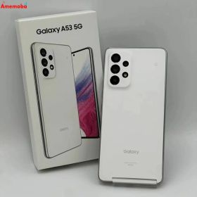 【中古】Galaxy A53 5G 128GB オーサムホワイト SCG15 AU版SIMフリー 美品