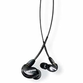 【中古】SHURE シュア イヤホン AONIC 215 有線 マイク付き SE215DYBK+UNI-A トランスルーセントブラック 高遮音性 ゲーム ゲーミング カナル型 ワイヤレ