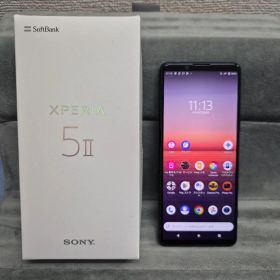 【新品同様】SONY Xperia 5 II A002SOブルーSoftBank