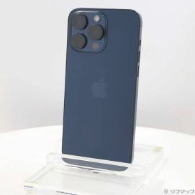〔中古品〕 iPhone15 Pro Max 1TB ブルーチタニウム MU723J／A SIMフリー【377】