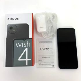 未使用品 SHARP シャープ AQUOS Wish4 64GB A403SH ブラック SIMフリー △判定 赤ロム保証有 スマホ 本体