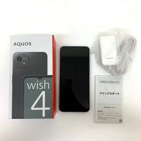 未使用品 シャープ SHARP AQUOS Wish4 64GB A403SH ブラック SIMフリー △判定 赤ロム保証有 スマホ 本体