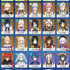 【5神+PU確定10/90】☆5x40 マーヴィカ 鍾離 雷電1凸+餅 ナヒーダ フリーナ 万葉 | 原神のアカウントデータ、RMTの販売・買取一覧