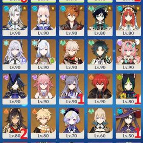 【六神+武器60/80】ナヒーダ完凸+千夜に浮かぶ夢 スカーク+餅 申鶴 マーヴィカ 鍾離1凸 万葉 | 原神のアカウントデータ、RMTの販売・買取一覧