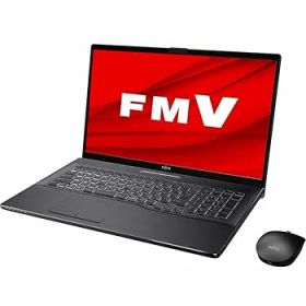 【中古】富士通 FMV LIFEBOOK NH90E2 ブライトブラック - 17.3型 ハイスペック ノートパソコンCore i7 メモリ 8GB SSD 256GB+HDD 1TB BDドライブMicro