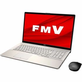 【中古】【非常に良い】富士通 FMV LIFEBOOK NH90/E2 シャンパンゴールド - 17.3型 ハイスペック ノートパソコン[Core i7 / メモリ 8GB / SSD 256GB+HDD 1TB / B
