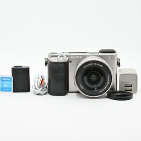 ＜並品＞ SONY α6000 パワーズームレンズキット シルバー(ミラーレス一眼)