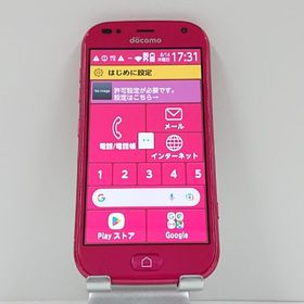 らくらくスマートフォン me F-01L ドコモ ピンク c13949