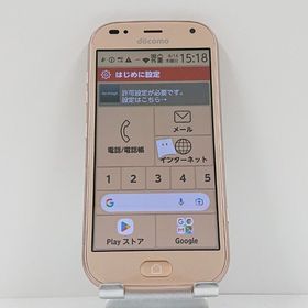 らくらくスマートフォン me F-01L ドコモ ゴールド c13935