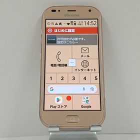 らくらくスマートフォン me F-01L ドコモ ゴールド c13929