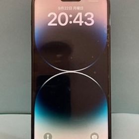 【修理再生品】iPhone14Pro Max スペースブラック 128GB バッテリーとパネル交換したばかり 背面アップルマークなし