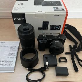 【極美品・ショット数1,586回】SONY α6000 ダブルズームキッド
