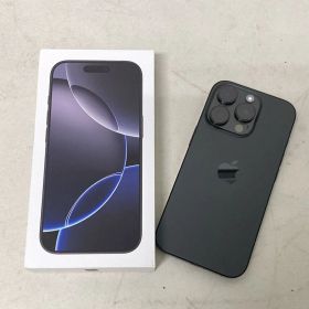 【浜館70-652】 【店舗併売品】 Apple iPhone 16 Pro 128GB 2024年モデル A3292 ブラックチタニウム アップル スマホ スマートフォン SIMフリー 【中古品】