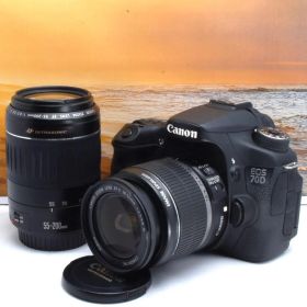 ★Wi-Fi機能搭載★ダブルレンズセット★スマホ転送★Canon EOS 70D