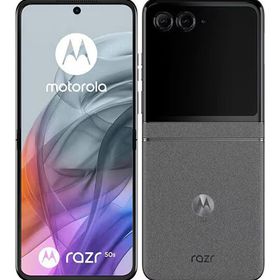 【中古】【安心保証】 motorola razr 50s[256G] SoftBank コアラグレイ SoftBank/Y!mobile 状態B 256GB