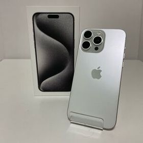 Apple iPhone15 Pro Max 1TB ホワイトチタニウム SIMフリー MU703J/A 中古