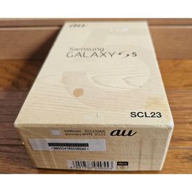 Samsung GALAXY S5 SCL23 shimmery WHITE (スマートフォン本体)