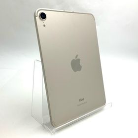 アップル(Apple)の【全額返金保証】【最速発送】Apple iPad mini 8.3インチ 第6世代 64GB スターライト WiFi+Cellular SIMフリー 美品 動作確認済(タブレット)