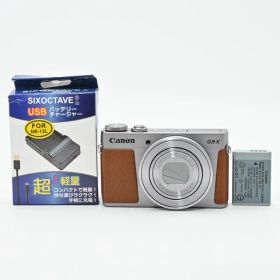 ＜難有品・ジャンク品＞Canon PowerShot G9 X Mark II シルバー｜モニター黒ノイズあり｜撮影は良好｜外観小欠けあり｜高級コンデジ