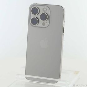 〔中古〕Apple(アップル) iPhone15 Pro 128GB ナチュラルチタニウム MTU93J／A SIMフリー〔262-ud〕
