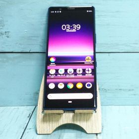 au Xperia5 SOV41 ブルー 本体 白ロム SIMロック解除済み SIMフリー 371835