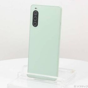 〔中古〕SONY(ソニー) Xperia 10 V 128GB セージグリーン SOSAY4 Softbank SIMフリー 〔ネットワーク利用制限▲〕〔377-ud〕