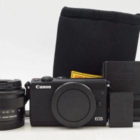 C071743-1)CANON EOS M100 ミラーレス一眼レフ 15－４５㎜ レンズキット 美品