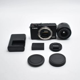 B#10250 Canon ミラーレス一眼カメラ EOS M100 EF-M15-45 IS STM レンズキット(ブラック) EOSM100BK1545ISSTMLK