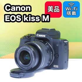 キヤノン(Canon)の自撮りOK✨Wi-Fi搭載✨Canon EOS Kiss M レンズキット(ミラーレス一眼)