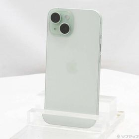 〔中古〕Apple(アップル) iPhone15 128GB グリーン MTMM3J／A SIMフリー〔198-ud〕