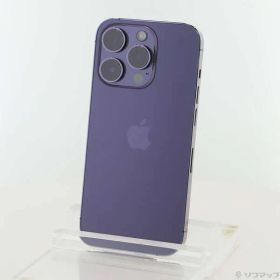 〔中古品〕 iPhone14 Pro 256GB ディープパープル MQ1E3J／A SIMフリー【297】