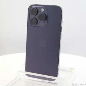〔中古品〕 iPhone14 Pro 256GB ディープパープル MQ1E3J／A SIMフリー【377】