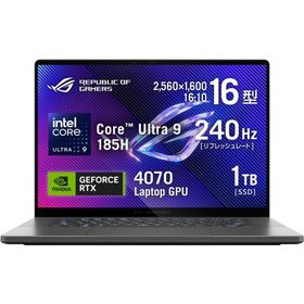ASUS ROG Zephyrus G16 GU605MI-U9R4070G RTX 4070 Core Ultra 9 32GB 1TB SSD ゲーミングノートPC