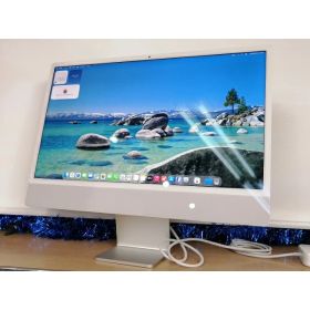 【中古】Apple iMac 24インチ 4.5K Retinaディスプレイ M3(CPU:8C/GPU:10C) 8GB/256GB シルバー MQRJ3J/A (M3・2023)【大須2】保証期間1ヶ月【ランクA】