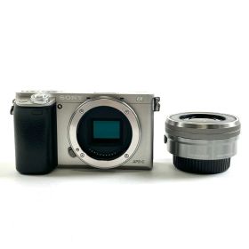 ソニー SONY α6000 パワーズームレンズキット ILCE-6000L S シルバー デジタル ミラーレス 一眼カメラ 【中古】