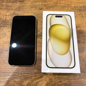 アイフォーン(iPhone)のiPhone 15 128 GB YELLOW SIMフリー(スマートフォン本体)