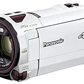 【中古】パナソニック 4K ビデオカメラ VX992M 64GB 光学20倍ズーム ピュアホワイト HC-VX992M-W