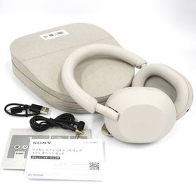 ソニー(SONY)の中古 ソニー ワイヤレスノイズキャンセリングヘッドホン WH-1000XM5 wh-1000xm5-s プラチナシルバー 【可(C)】(ヘッドフォン/イヤフォン)
