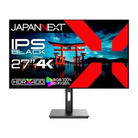 【 新品 未開封 】 JAPANNEXT IPS BLACKパネル搭載 液晶モニター HDMI DP HDR400相当 sRGB 100％ DCI-P3 98％ 4辺フレームレスモデル PIP/PBP機能 JN-272IPSB4FLUHDR 未使用 送料無料