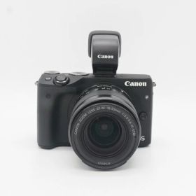 【中古】 (キヤノン) Canon EOS M3/EF-M18-55 IS STM EVFキツト ブラツク【中古カメラ デジタル一眼】 ランク：C