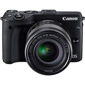 【中古】キヤノン Canon EOS M3 レンズキット ブラック EOSM3BK-1855ISSTMLK