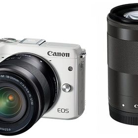 【中古】Canon キヤノン EOS M3 ダブルズームキット ホワイト