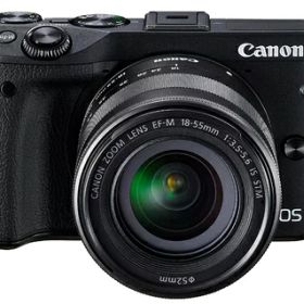 【中古】 Canon ミラーレス一眼カメラ EOS M3 レンズキット(ブラック) EF-M18-55mm F3.5-5.6 IS STM 付属 EOSM3BK-1855ISSTMLK