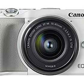 【中古】Canon ミラーレス一眼カメラ EOS M3 レンズキット(ホワイト) EF-M15-45mm F3.5-6.3 IS STM 付属 EOSM3WH-1545ISSTMLK