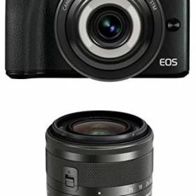 【中古】Canon ミラーレス一眼カメラ EOS M3(ブラック)・クリエイティブマクロ ダブルレンズキット EOSM3BK-CMWLK