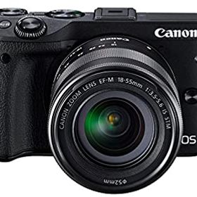 【中古】Canon ミラーレス一眼カメラ EOS M3 レンズキット(ブラック) EF-M18-55mm F3.5-5.6 IS STM 付属 EOSM3BK-1855ISSTMLK