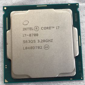 インテル(intel)のintel Core i7-8700/3.2GHz/LGA1151/SR3QS③(PCパーツ)