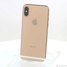 【中古】Apple(アップル) iPhoneXS 64GB ゴールド MTAY2J／A SIMフリー 【247-ud】